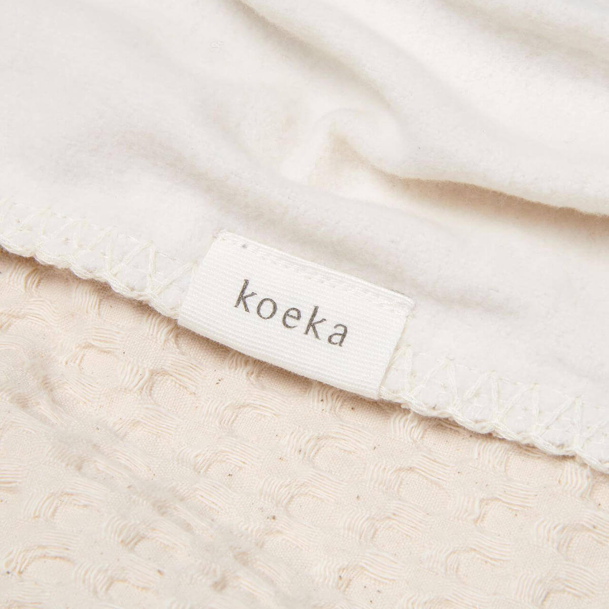 Couverture berceau cotton polaire AMSTERDAM Koeka natural