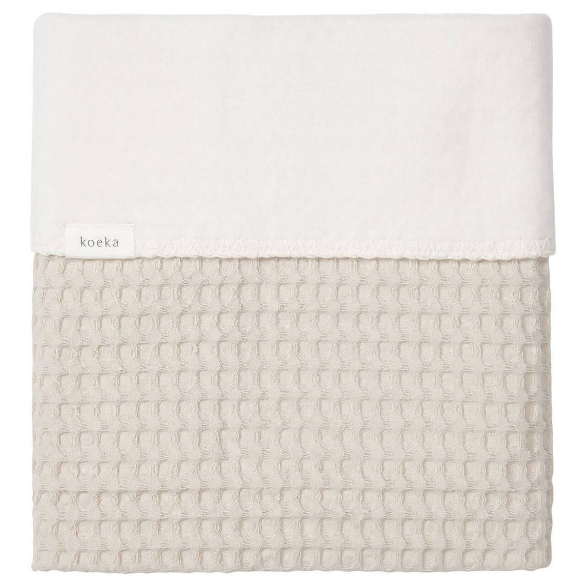 Couverture berceau cotton polaire AMSTERDAM Koeka sand