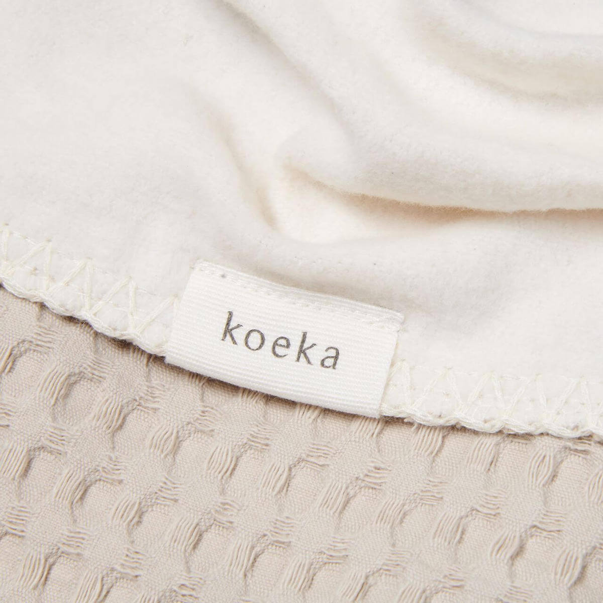Couverture berceau cotton polaire AMSTERDAM Koeka sand
