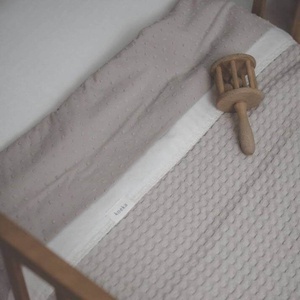 Couverture berceau cotton polaire AMSTERDAM Koeka sand