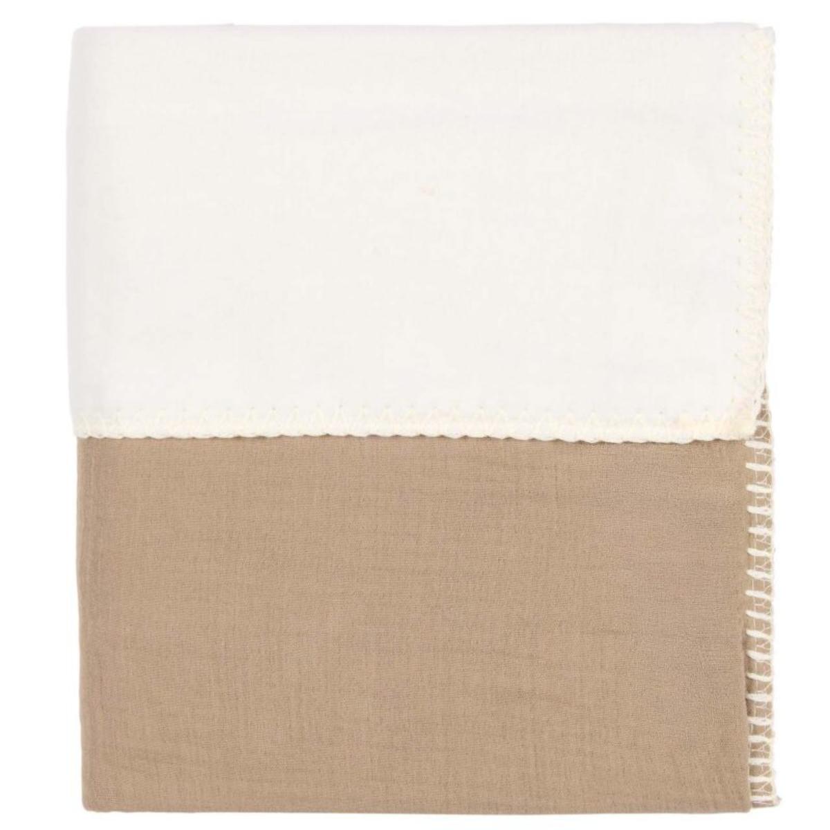 Couverture berceau cotton polaire FARO Koeka caffe