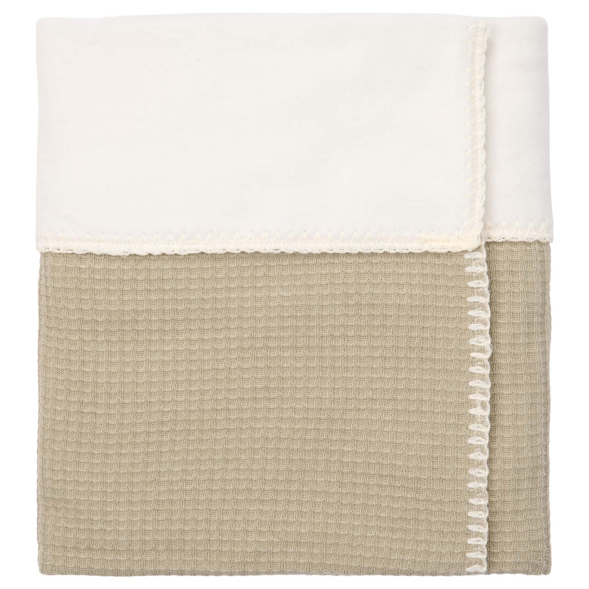 Couverture berceau cotton polaire MALAGA Koeka sage