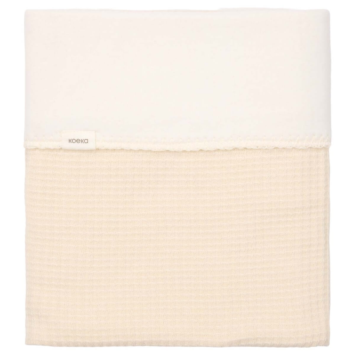 Couverture berceau cotton polaire MALAGA Koeka warm white