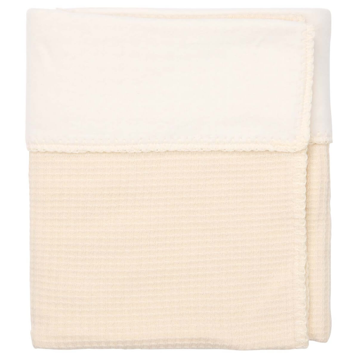 Couverture berceau cotton polaire MALAGA Koeka warm white