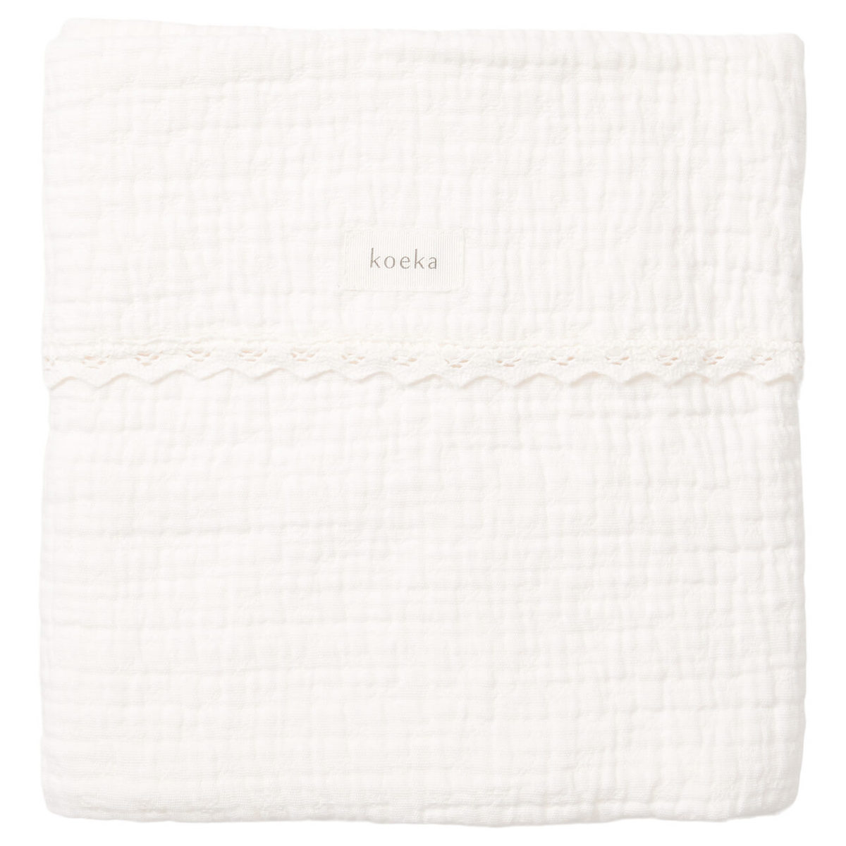 Couverture berceau LACE ELBA Koeka milky