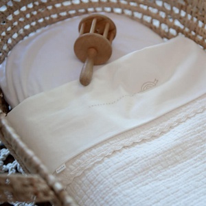 Couverture berceau LACE ELBA Koeka milky
