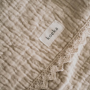 Couverture berceau LACE ELBA Koeka natural
