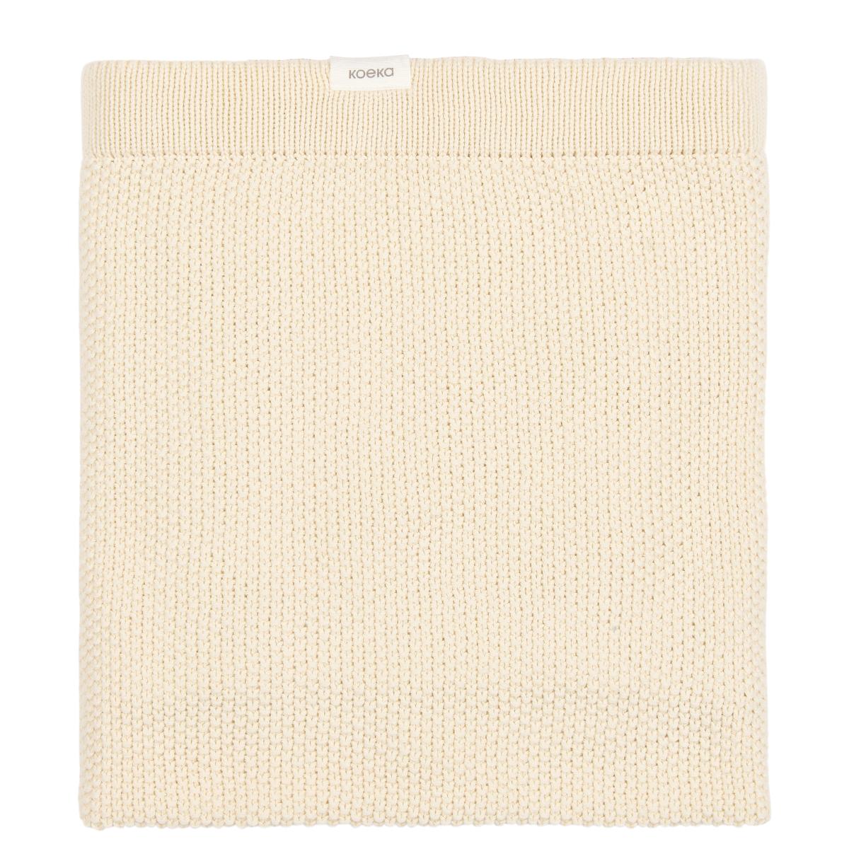 Couverture berceau LISBON Koeka powder white