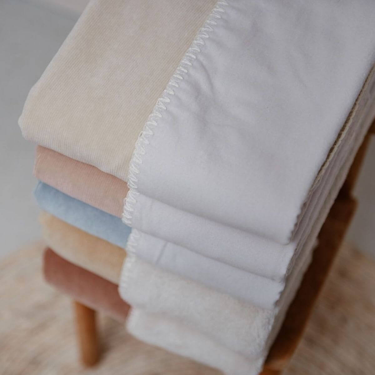 Couverture berceau ODDI Koeka flanelle warm white