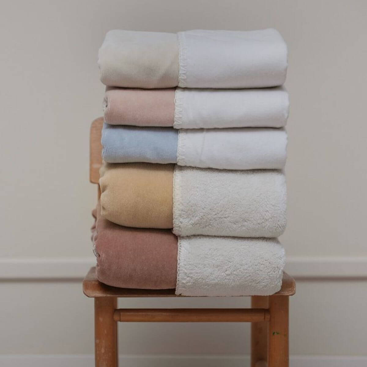 Couverture berceau ODDI Koeka flanelle warm white