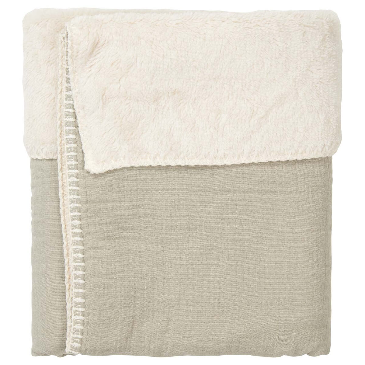 Couverture berceau TEDDY FARO sage