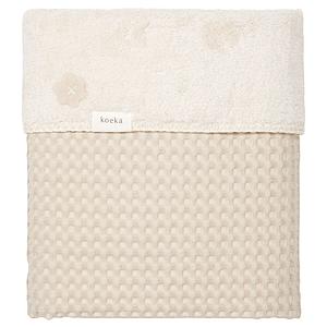 Couverture berceau teddy OSLO Koeka sand-pebble