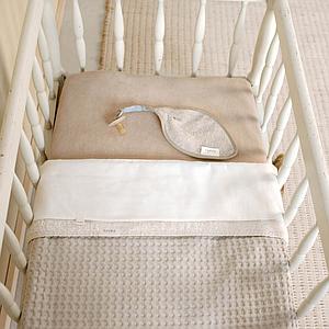 Couverture berceau teddy OSLO Koeka sand-pebble
