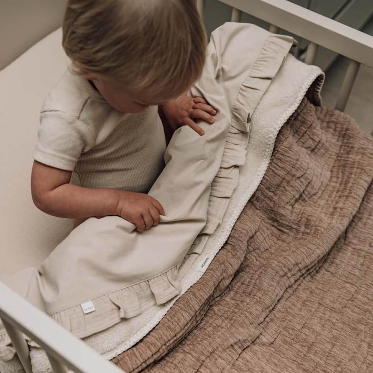Couverture berceau TEDDY RIVOLI Koeka caffe