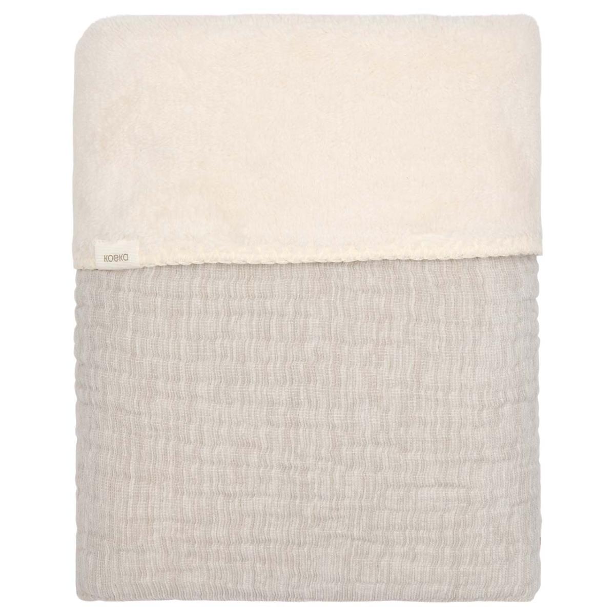 Couverture berceau teddy RIVOLI Koeka stone