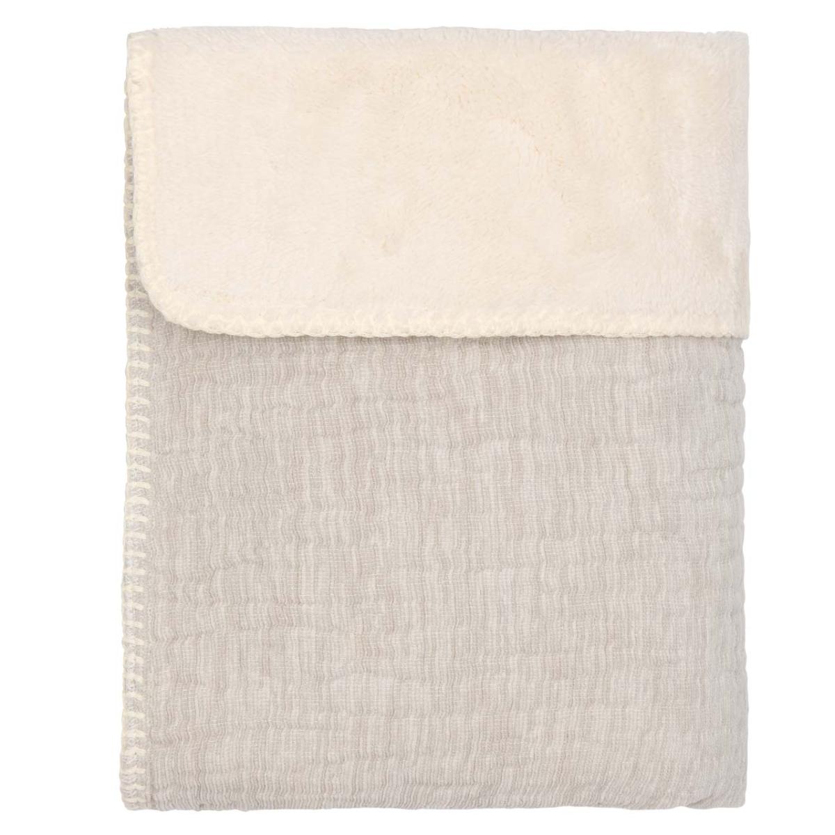 Couverture berceau teddy RIVOLI Koeka stone