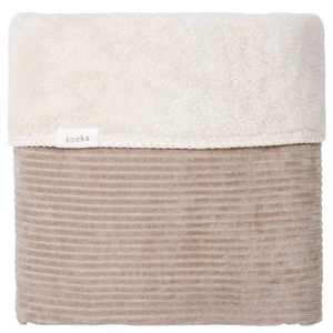 Couverture berceau VIK Koeka teddy clay