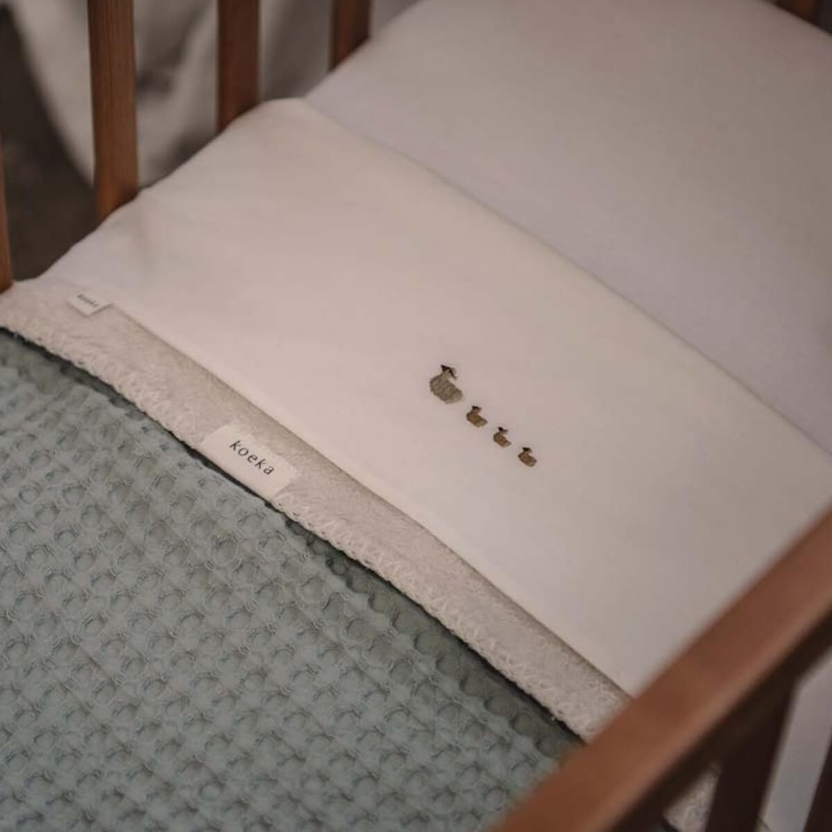 Couverture berceau WAFEL TEDDY OSLO Koeka ocean air