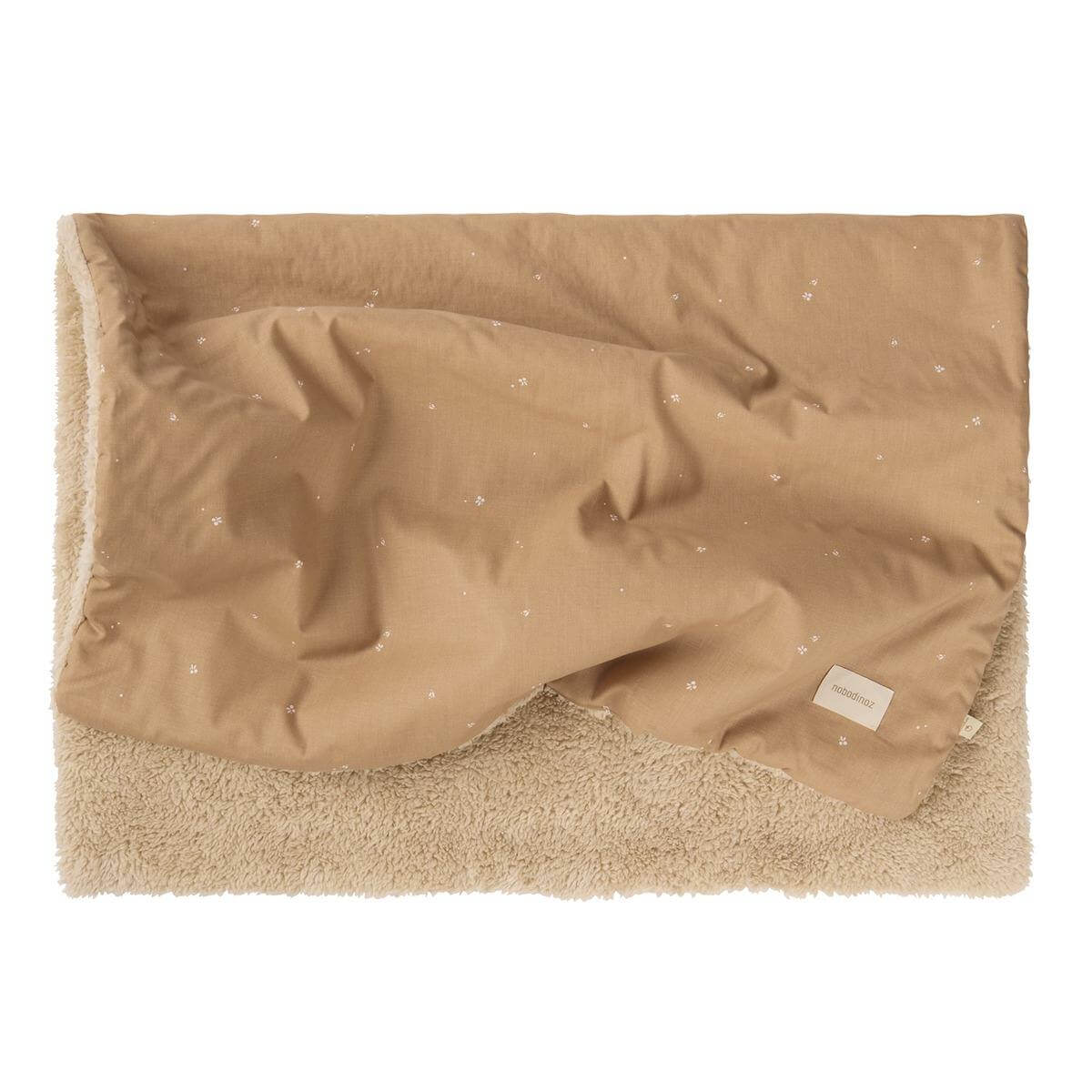 Couverture d'hiver 100x70cm STORIES Nobodinoz blush little cherries