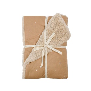 Couverture d'hiver 100x70cm STORIES Nobodinoz blush little cherries