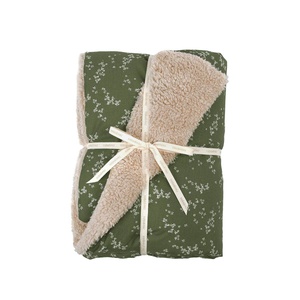 Couverture d'hiver 100x70cm STORIES Nobodinoz green jasmine