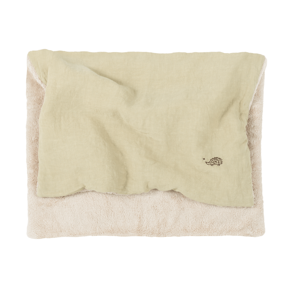 Couverture d'hiver 70x100cm FRENCH LINEN Nobodinoz green tea