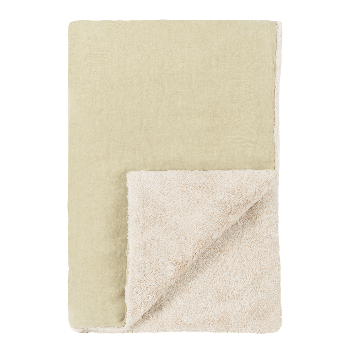 Couverture d'hiver 70x100cm FRENCH LINEN Nobodinoz green tea