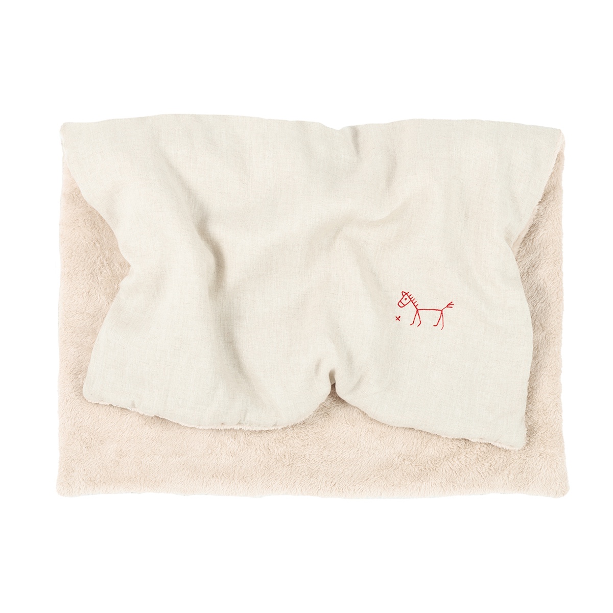 Couverture d'hiver 70x100cm FRENCH LINEN Nobodinoz greige