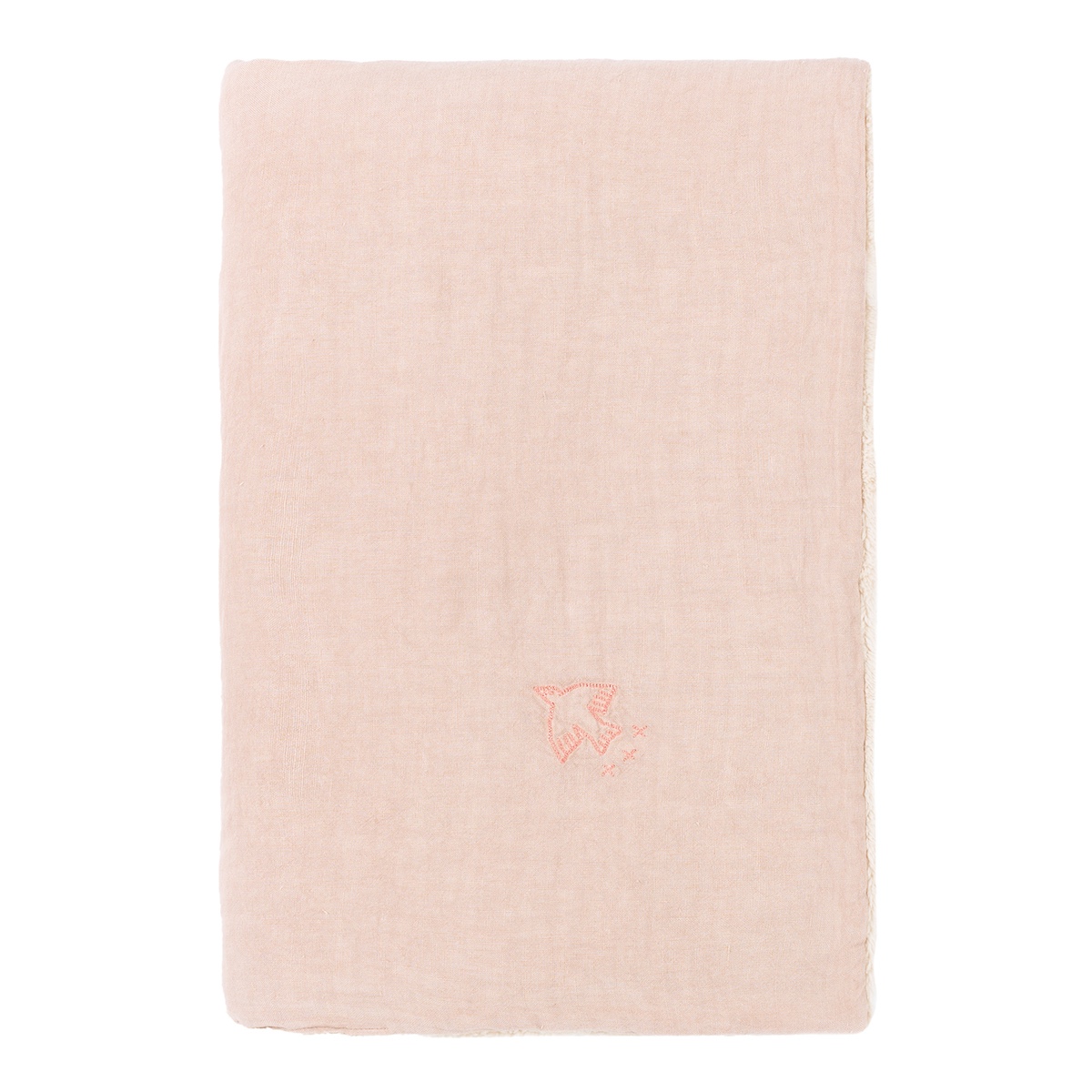 Couverture d'hiver 70x100cm FRENCH LINEN Nobodinoz mauve pink