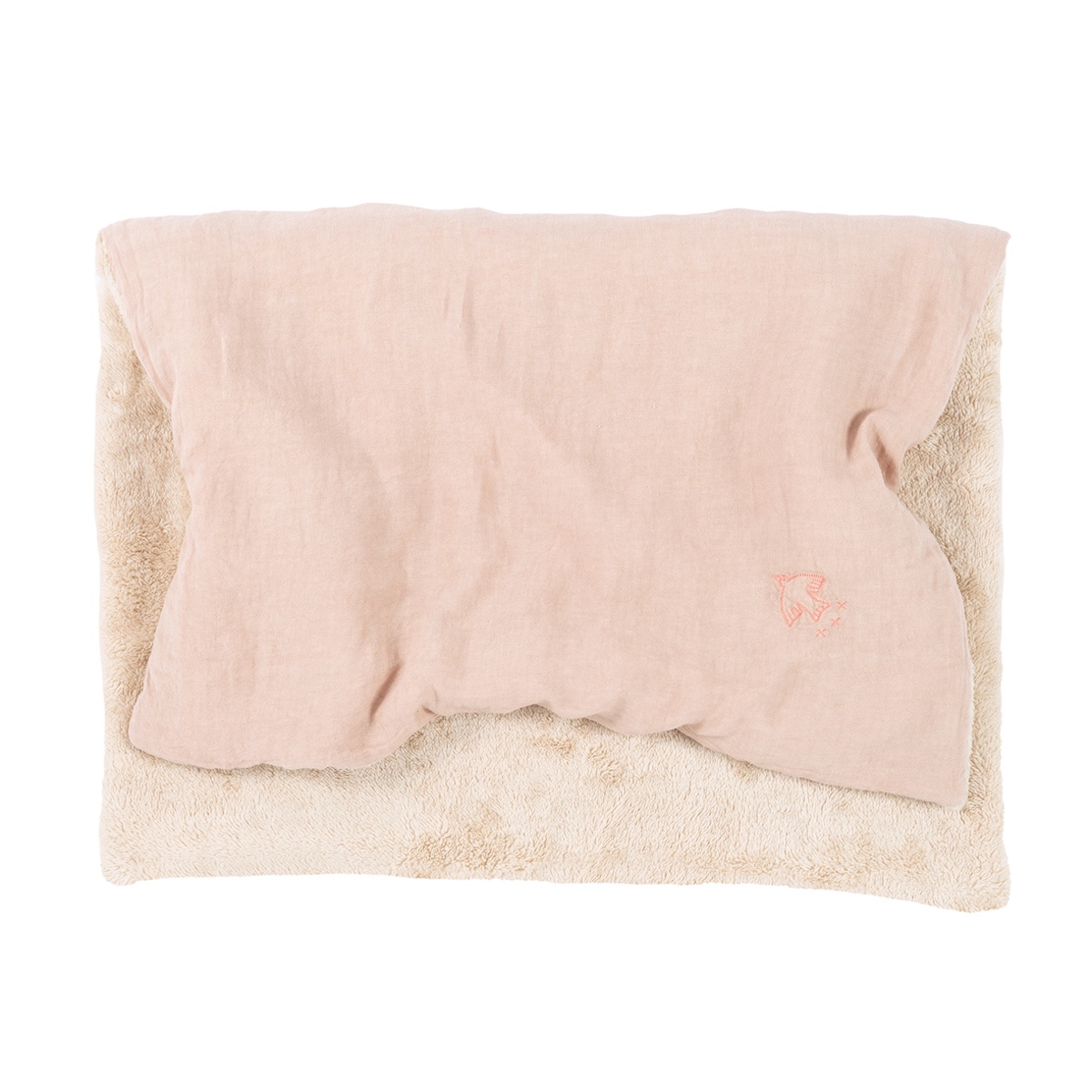 Couverture d'hiver 70x100cm FRENCH LINEN Nobodinoz mauve pink