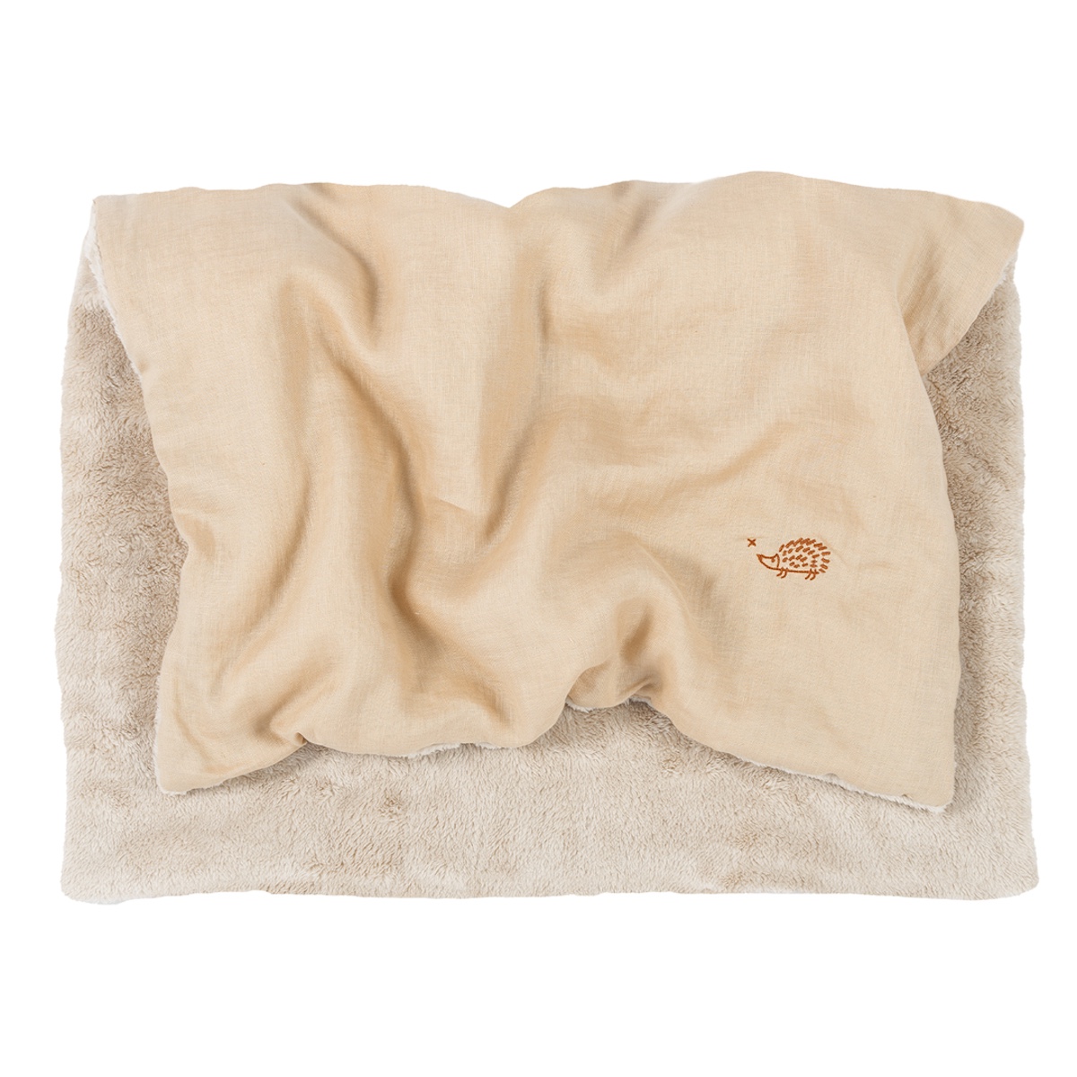 Couverture d'hiver 70x100cm FRENCH LINEN Nobodinoz sand
