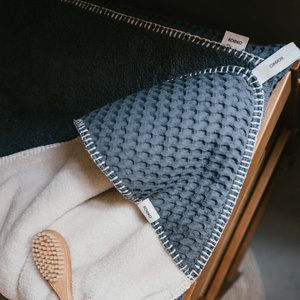Couverture enveloppante teddy Oslo Koeka bluestone