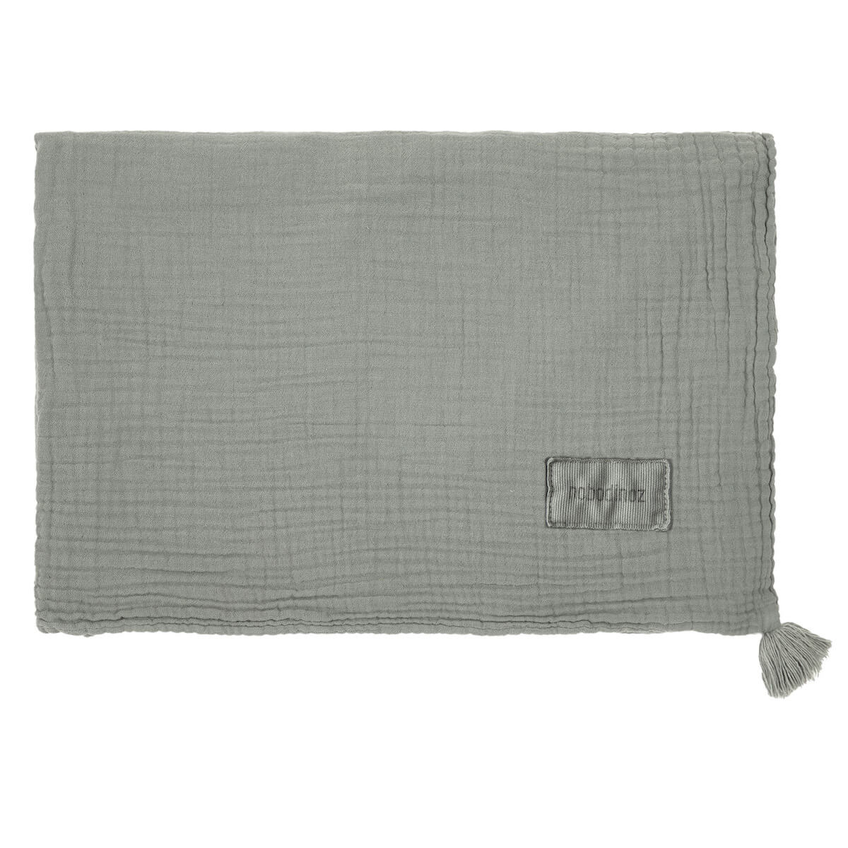 Couverture mousseline 65x100cm WABI SABI Nobodinoz azure