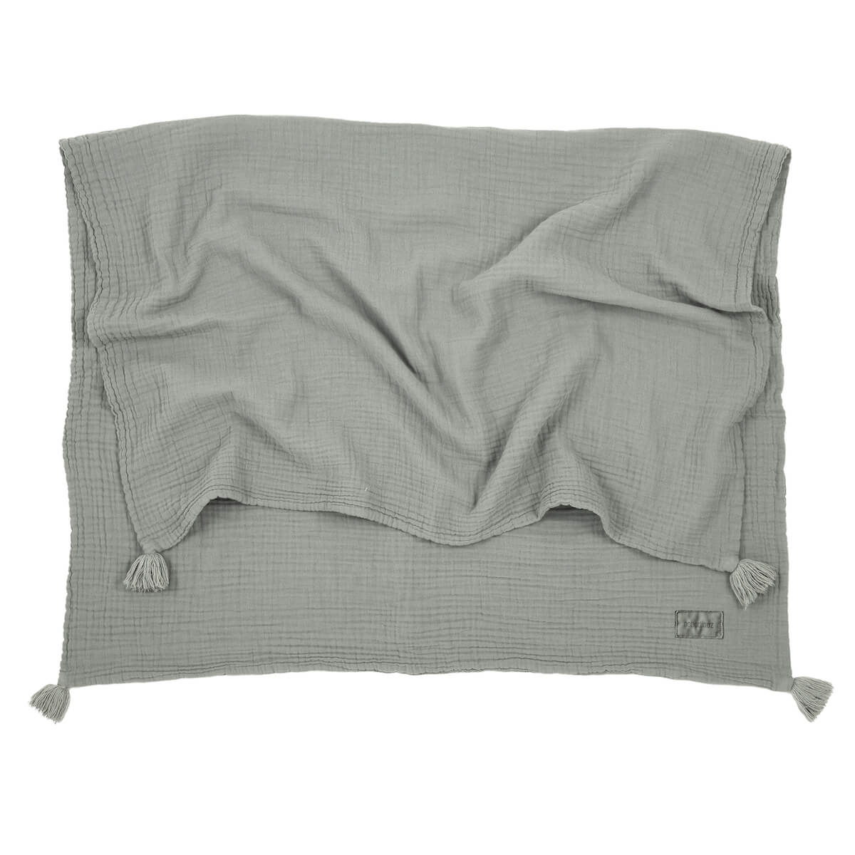 Couverture mousseline 65x100cm WABI SABI Nobodinoz azure