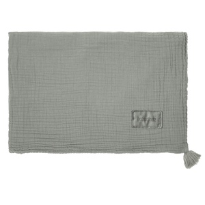 Couverture mousseline 65x100cm WABI SABI Nobodinoz azure