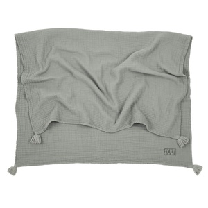 Couverture mousseline 65x100cm WABI SABI Nobodinoz azure