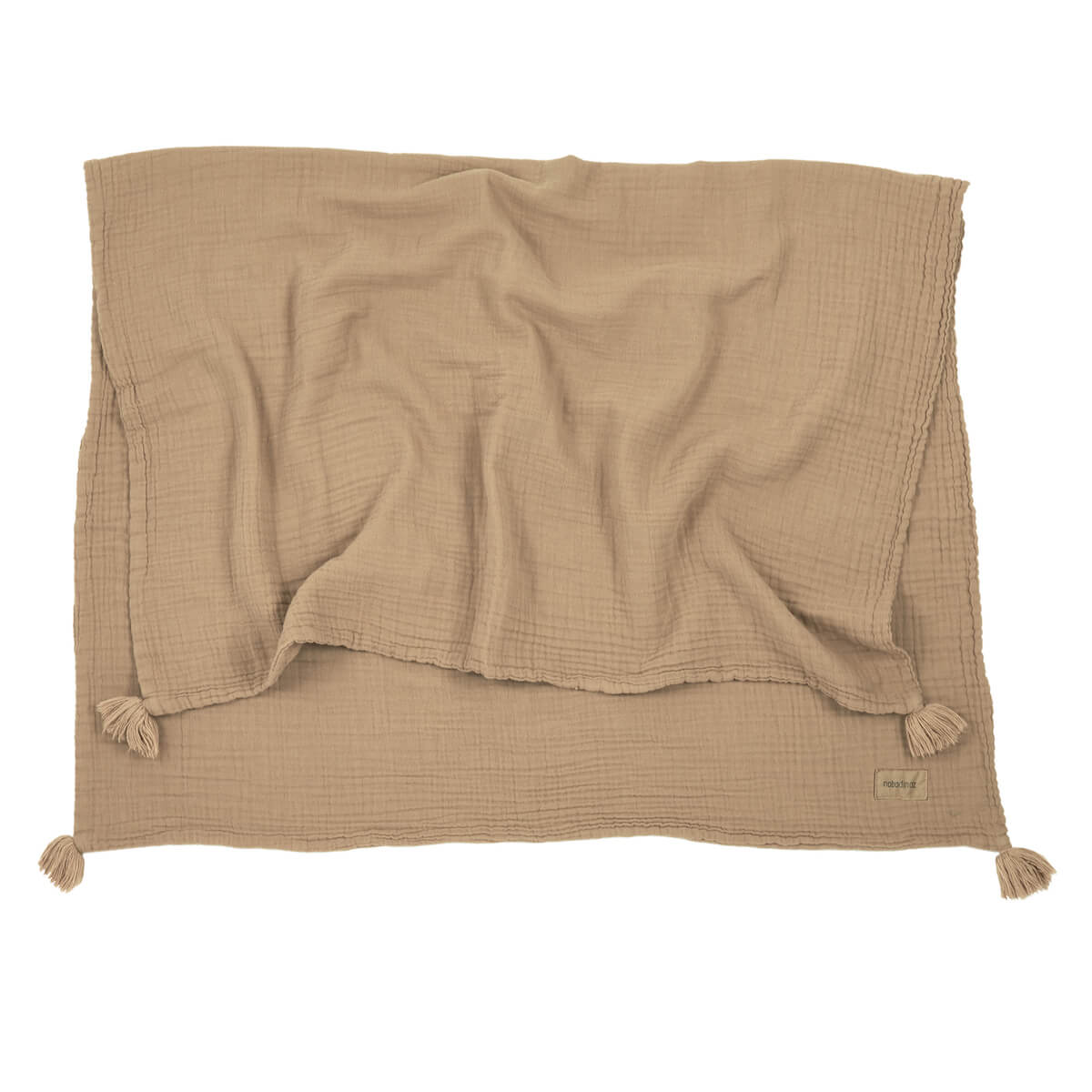 Couverture mousseline 65x100cm WABI SABI Nobodinoz sésamo