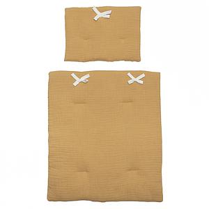 Couverture-oreiller poupée BOBBLE moutarde