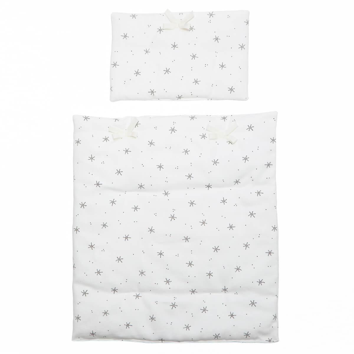 Couverture-oreiller poupée STARS blanc