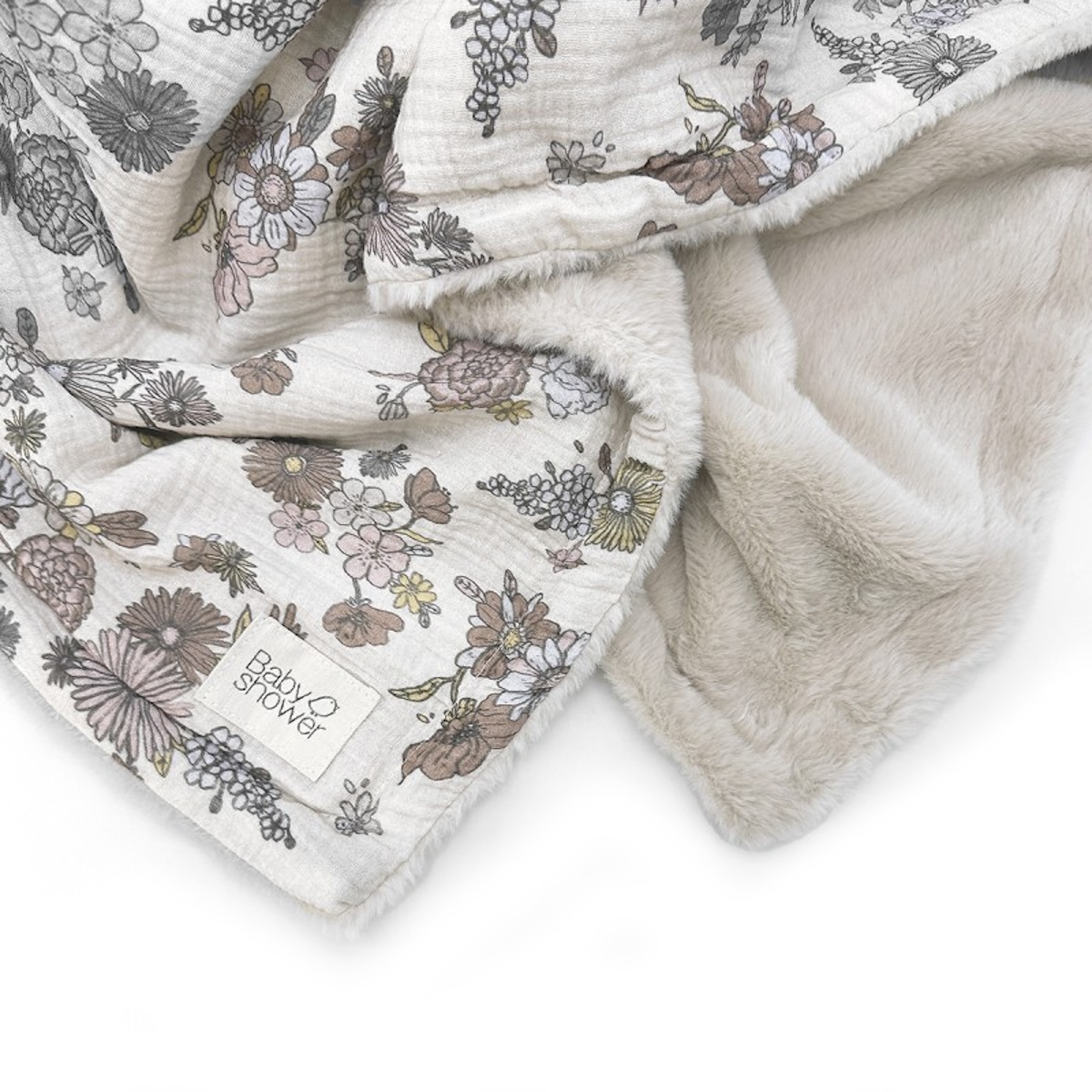Couverture POLAIRE LARGE Babyshower bardot