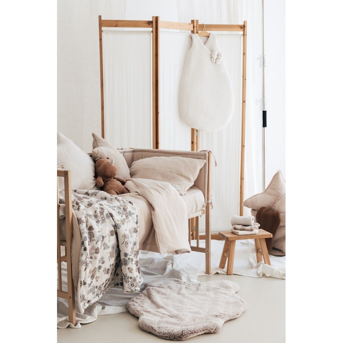 Couverture POLAIRE LARGE Babyshower bardot