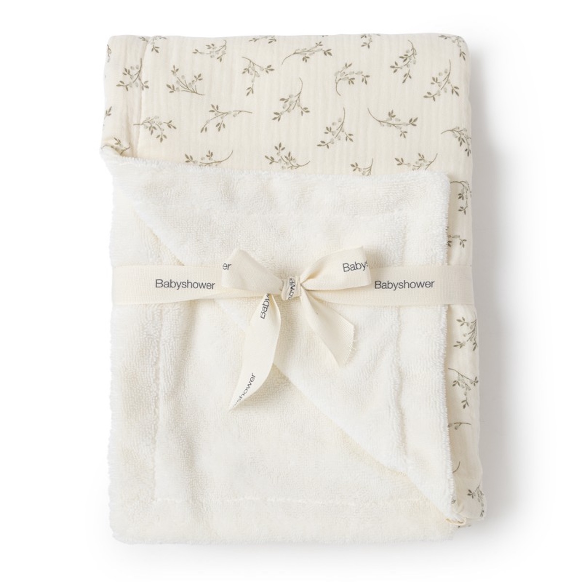 Couverture printem's Babyshower olive bloom