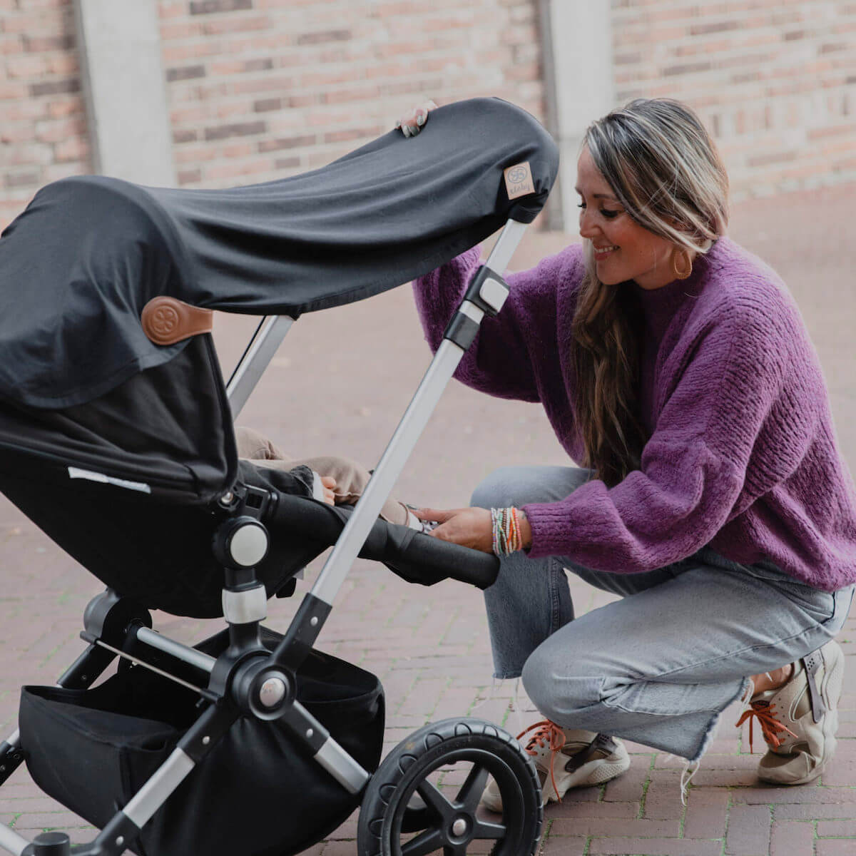 Couverture protection solaire 95x73cm Cloby Dusty Blue