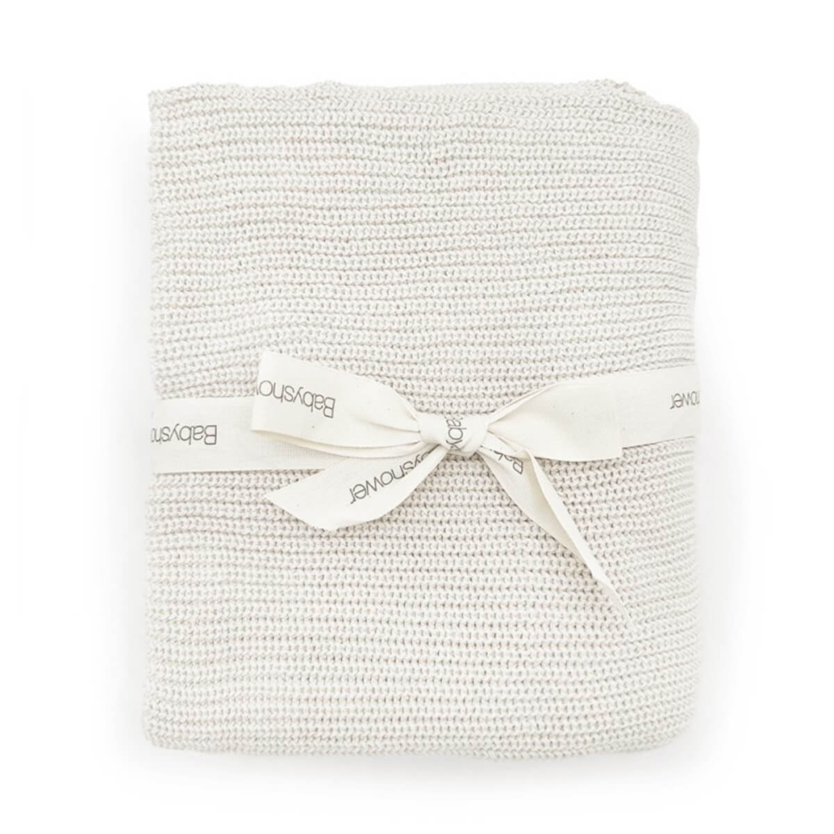 Couverture TRICOT Babyshower ivory powder
