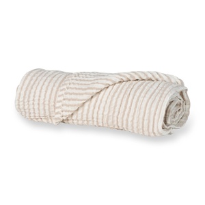 Couverture XL NATURAL Quax stripes