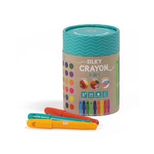 Crayons de couleur tendres SILKY CRAYON 24 couleurs Eurekakids