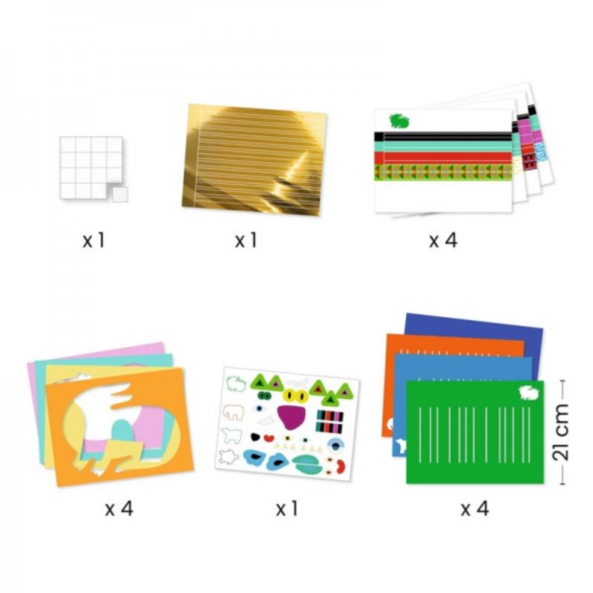 Creer Avec Du Papier Devant, derrière, devant Djeco