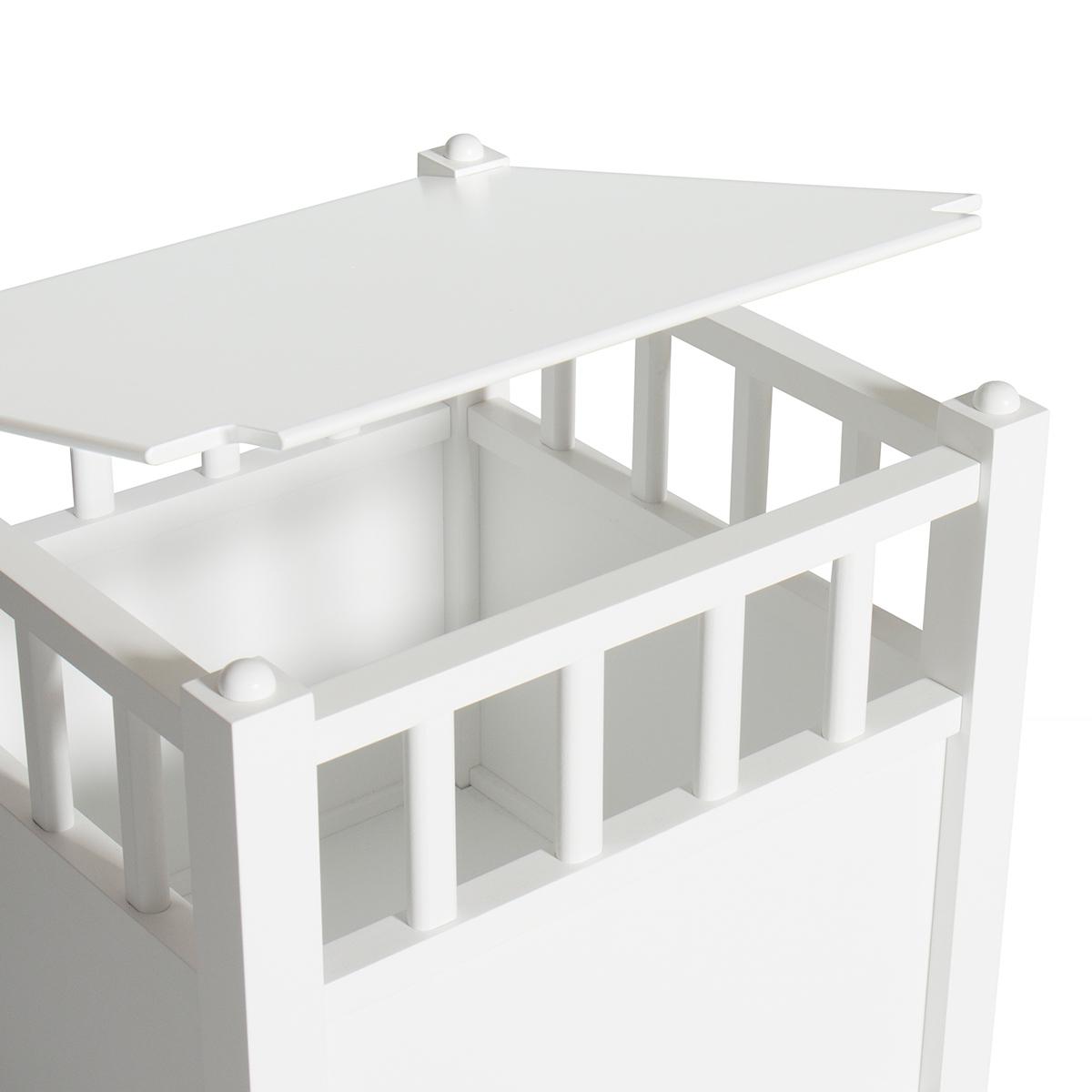 Cube rangement SEASIDE Oliver Furniture blanc