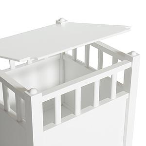 Cube rangement SEASIDE Oliver Furniture blanc