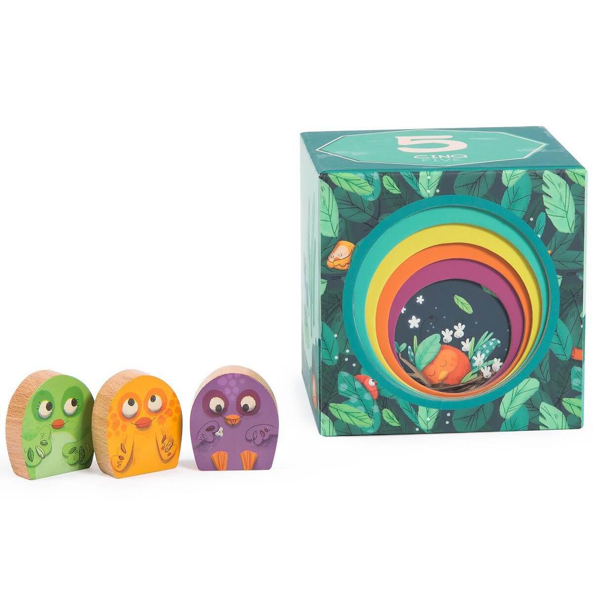 Cubes empilables DANS LA JUNGLE Moulin Roty